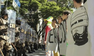 브라질 원주민·동성애자·청소부, 월드컵 반대 곳곳 시위